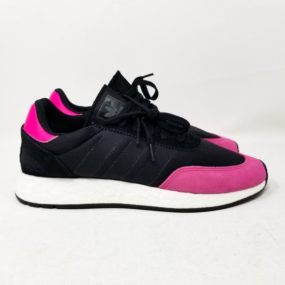 adidas I-5923 Iniki Boost Black Pink Toe BD7804 - Picture 2 of 11